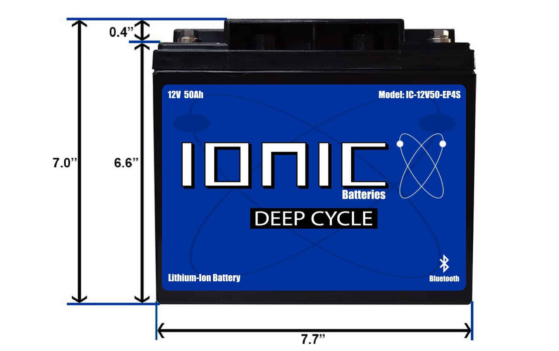 12 Volt 50Ah Deep Cycle Lithium Battery