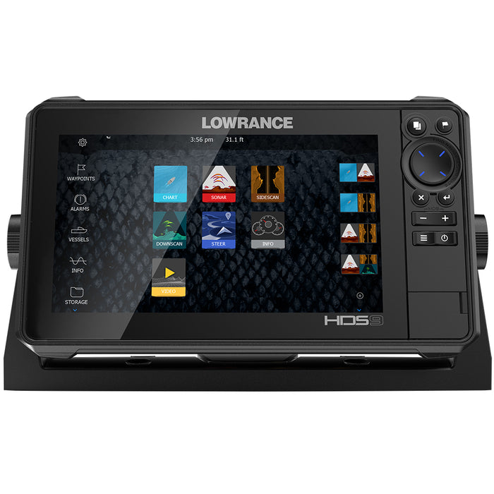 Lowrance HDS-9 LIVE w/Active Imaging 3-in-1 Transom Mount & C-MAP Pro Chart