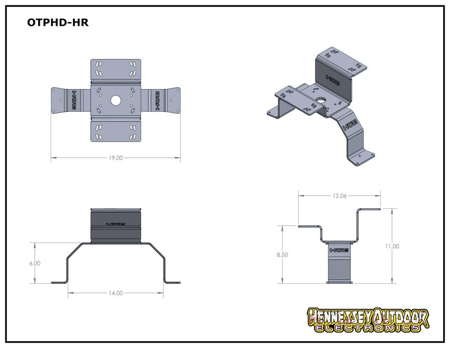 H.O.E DUAL OVER THE PEDAL MOUNT - HIGH RISE